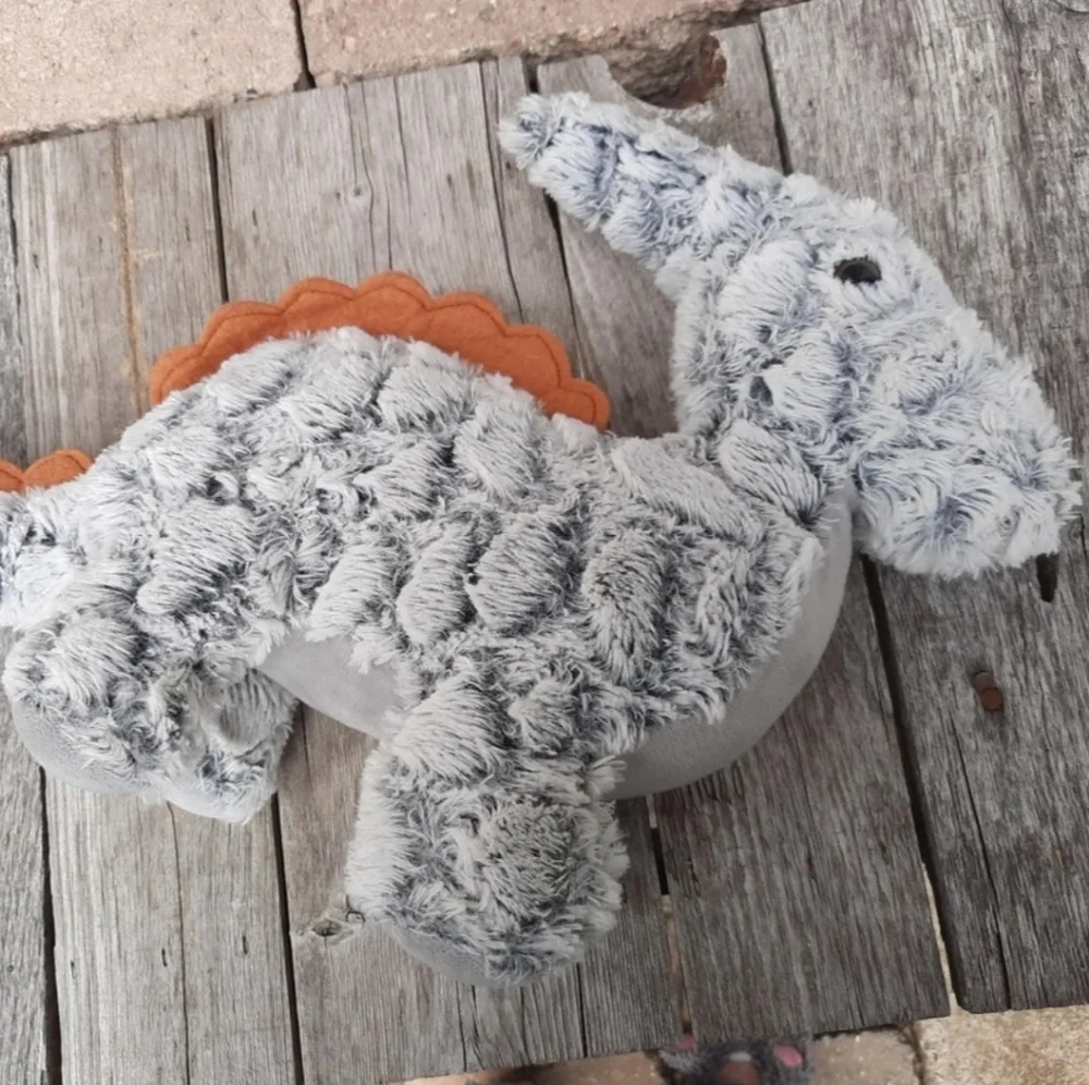 GOFFA dinosaur grey plush stuffed animal